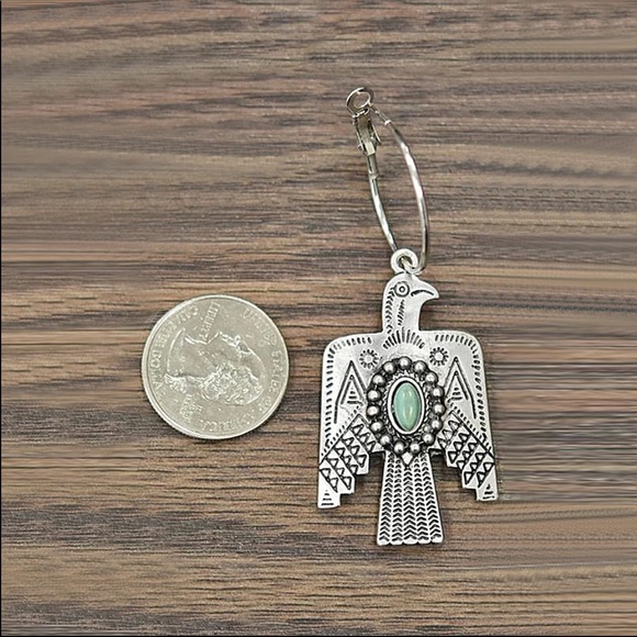 New925 Silver Vintage Retro Bird Dangling Earrings - Picture 3 of 4